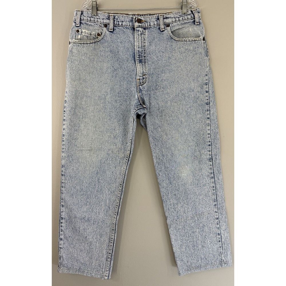 Vtg Levi 540 Jeans Men's Actual 35x26 Tagged (38x30) Acid / Stone‎ Wash USA